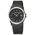 M Watch Unisex Schwarzes Kautschukarmband